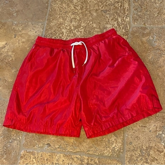 MAISON ARTICLE Men Red Shorts Size XL - Picture 1 of 9